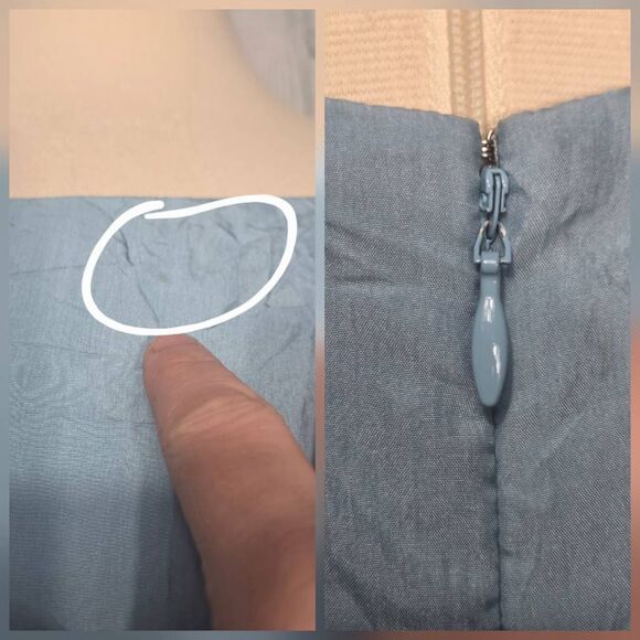 VTG 90s INC Dress Square Neck Spaghetti Strap Crinkle Silk Maxi Dress Sz. 12 - Picture 7 of 7